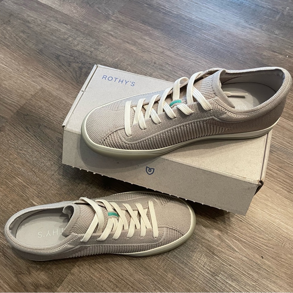ROTHY’S lace up sneaker (Vintage Gray)